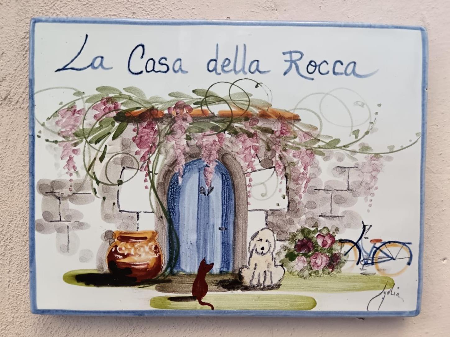 Appartamento La Casa Della Rocca Roccantica Esterno foto